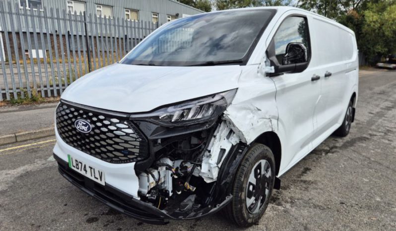 2024 74 FORD TRANSIT CUSTOM AUTO 100kW 65kWh H1 Van Trend Auto Damaged Salvage full