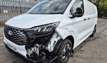 2024 74 FORD TRANSIT CUSTOM AUTO 100kW 65kWh H1 Van Trend Auto Damaged Salvage full