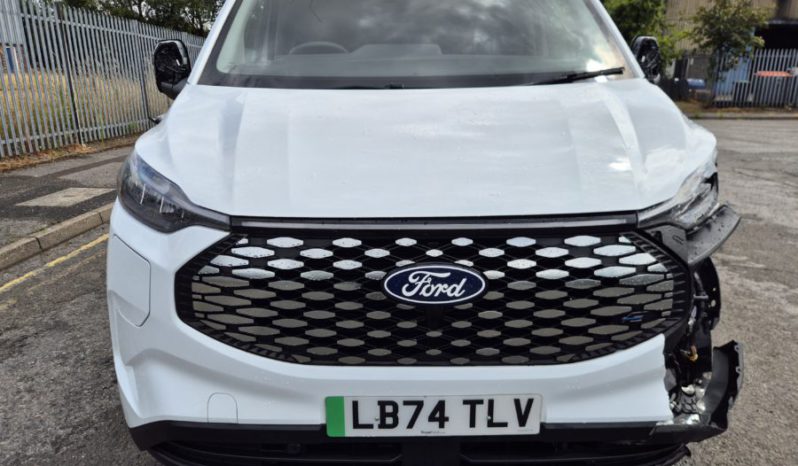 2024 74 FORD TRANSIT CUSTOM AUTO 100kW 65kWh H1 Van Trend Auto Damaged Salvage full