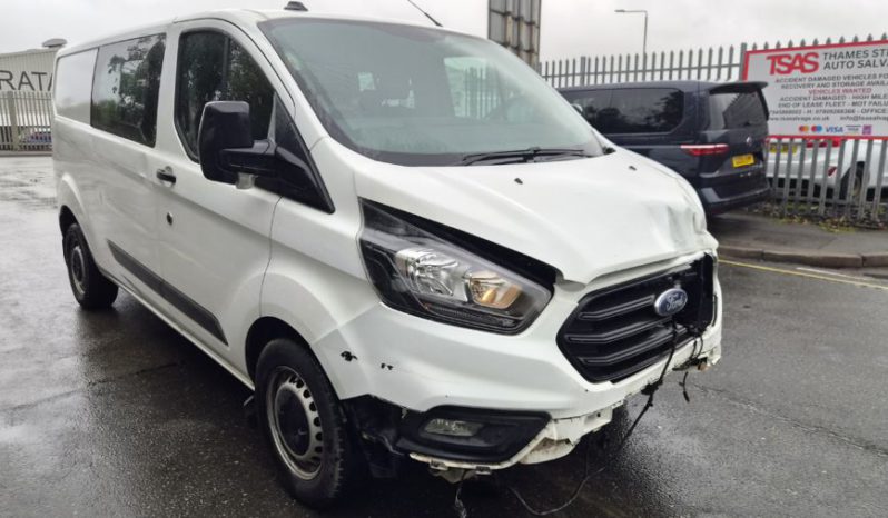 2022 72 FORD TRANSIT CUSTOM CREW VAN 2.0 EcoBlue 130 Leader Damaged Salvage full