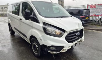2022 72 FORD TRANSIT CUSTOM CREW VAN 2.0 EcoBlue 130 Leader Damaged Salvage full