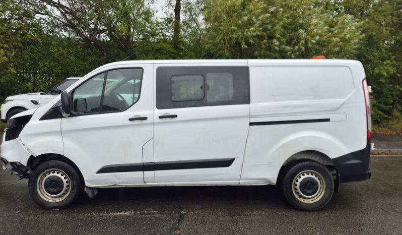 2022 72 FORD TRANSIT CUSTOM CREW VAN 2.0 EcoBlue 130 Leader Damaged Salvage full