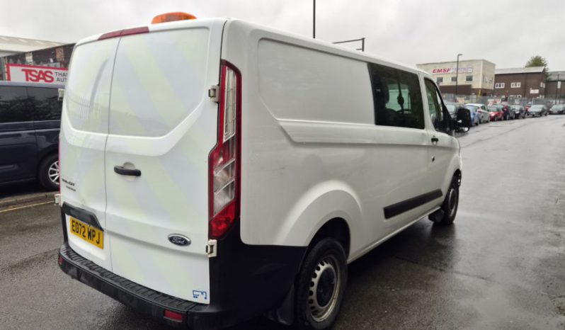 2022 72 FORD TRANSIT CUSTOM CREW VAN 2.0 EcoBlue 130 Leader Damaged Salvage