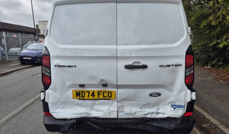 2025 74 FORD TRANSIT CUSTOM 2.0 EcoBlue 110 H1 Leader Fridge Damaged Salvage full