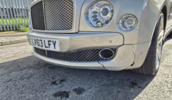 2013 63 BENTLEY MULSANNE 6.8 V8 4dr Auto Damaged Salvage CAT N full